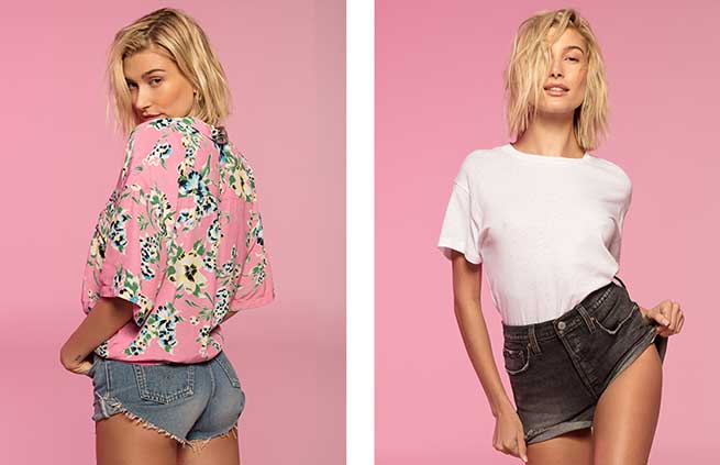 hailey baldwin levis