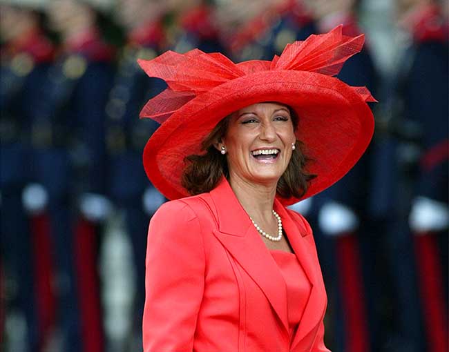 Paloma Rocasolano durante la boda de Felipe VI y Letizia Ortiz 