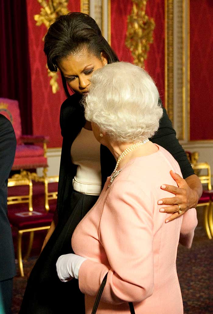 Michelle Obama y la Reina Isabel II