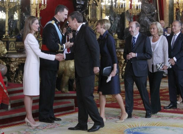 Rubalcaba y Pilar Goya