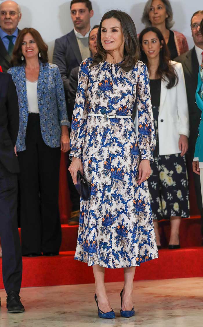 Doña Letizia en el Proyectos sociales del Banco Santander