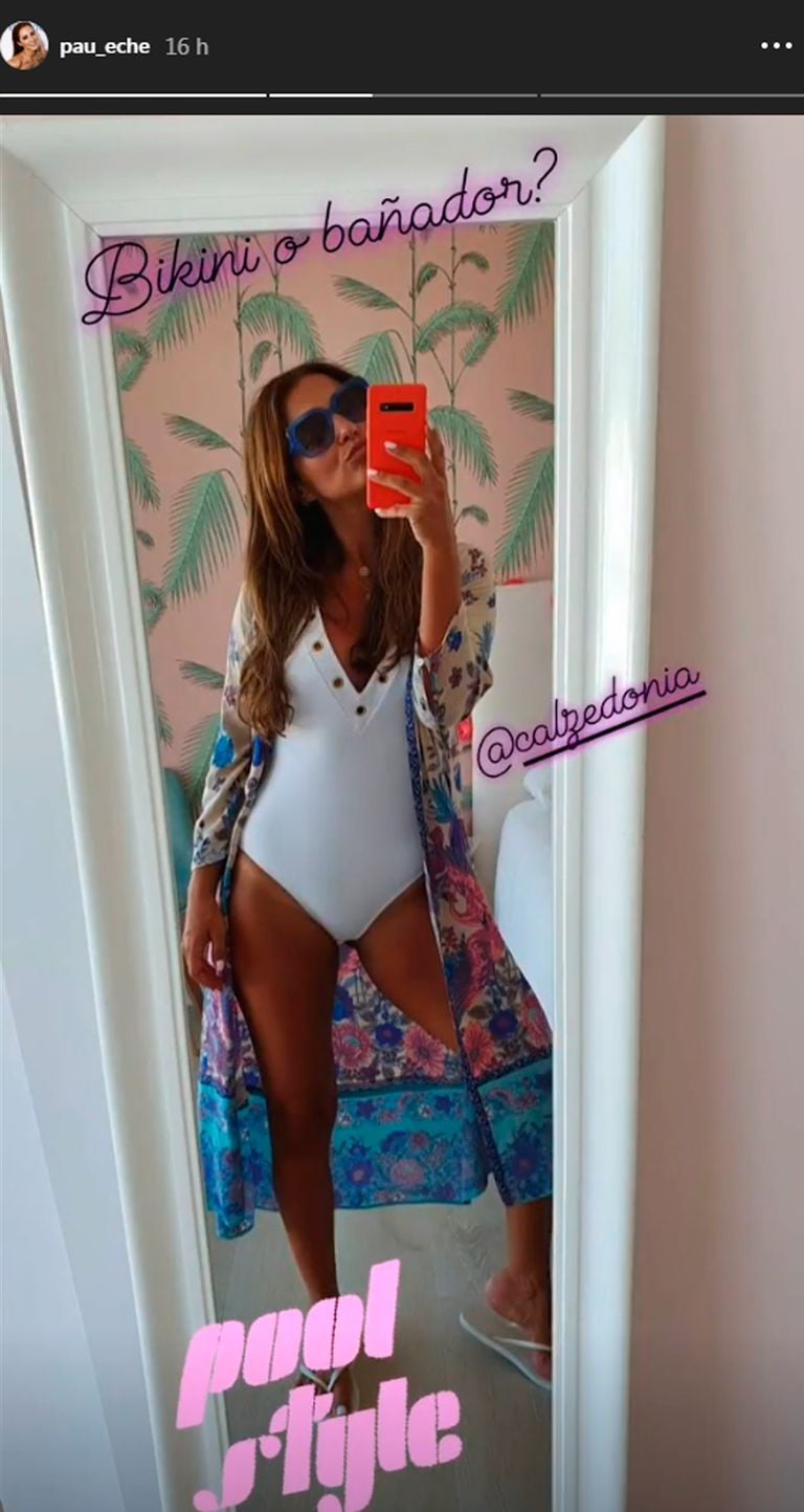 paula echevarría bañador blanco calzedonia