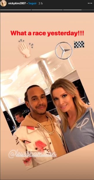 Nicole Kimpel, Lewis Hamilton