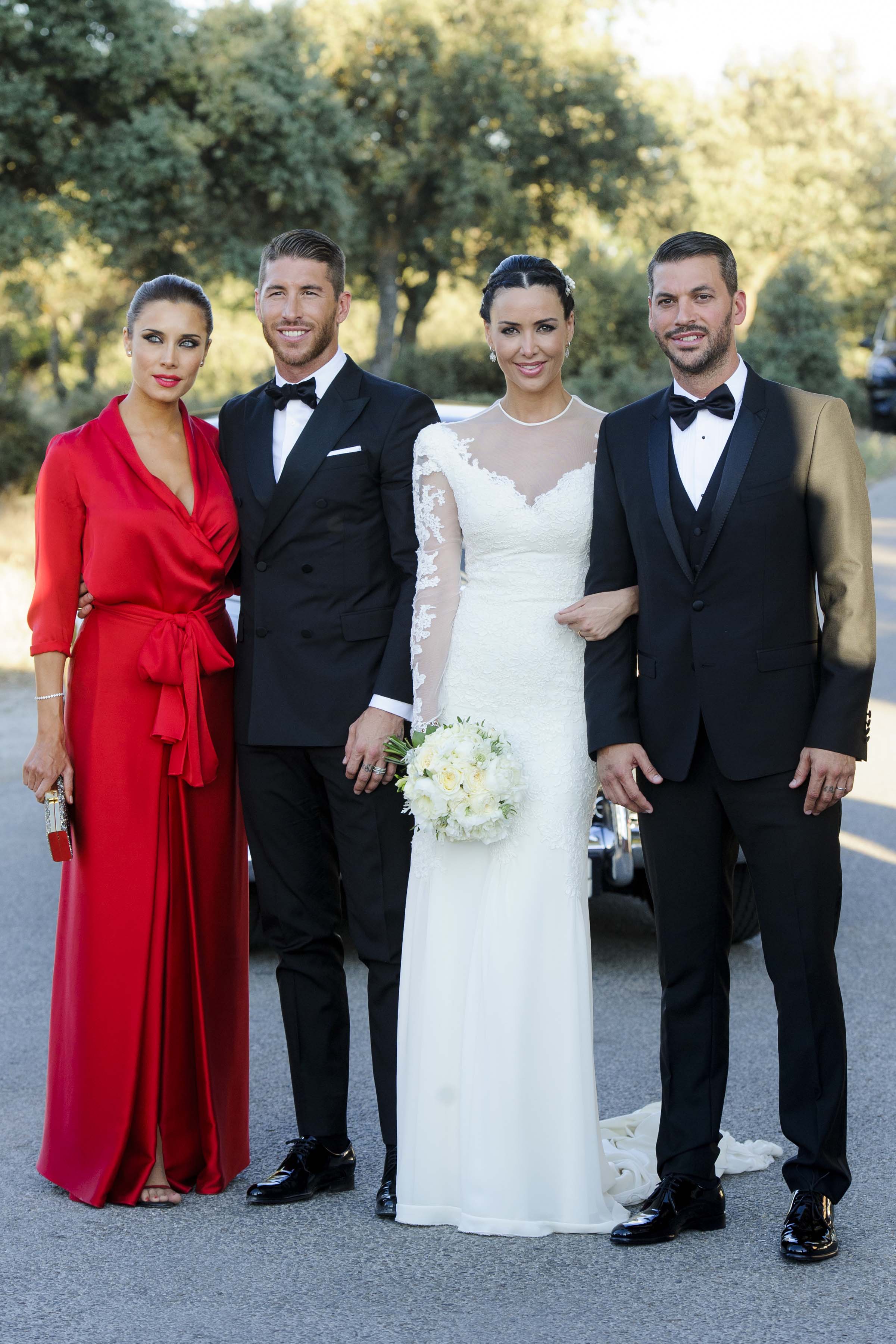 Pilar Rubio y Sergio Ramos en la boda de Vania Mill&aacute;n y Ren&eacute; / GTRES