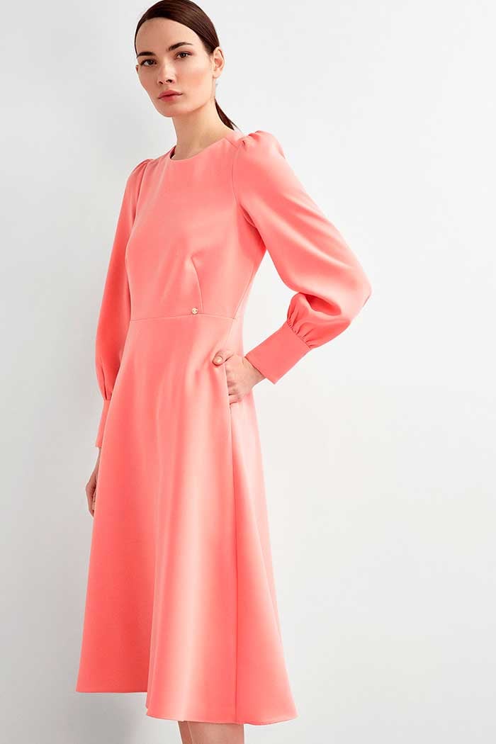 Vestido midi rosa Pedro del Hierro