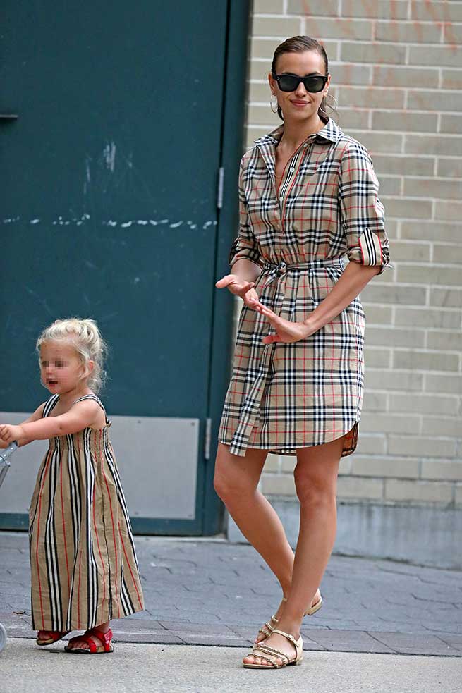 irina shayk lea burberry