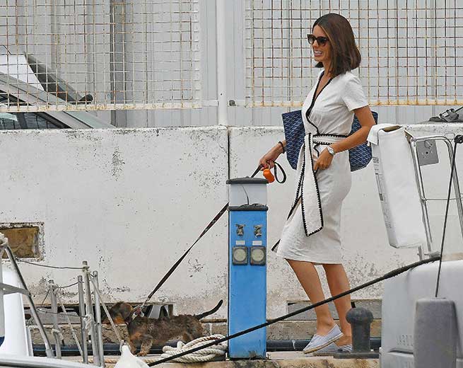 sofía palazuelo look navy