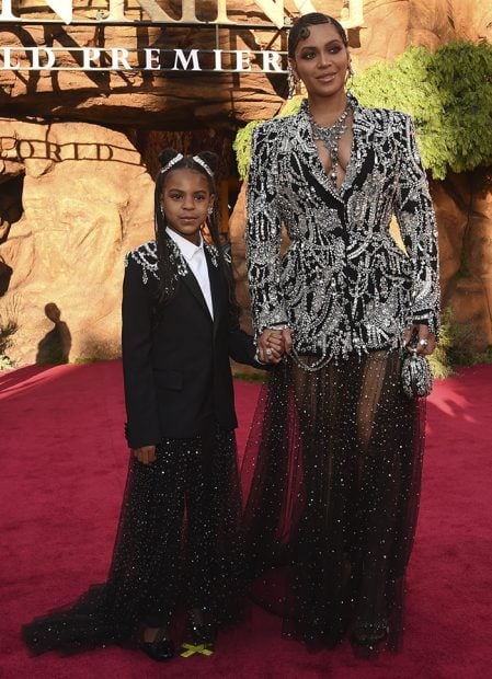 Beyonc&eacute; y Blue Ivy en el estreno de El Rey Le&oacute;n en Los &Aacute;ngeles