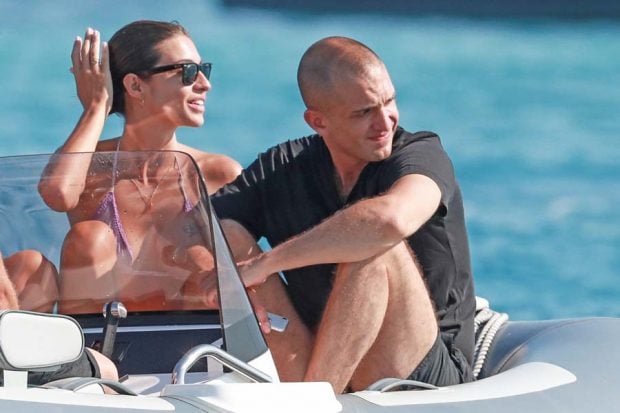 Rocío Crusset y su novio