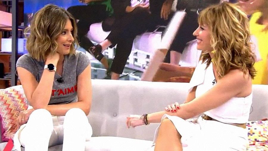 Sandra Barneda entrevist&oacute; a Emma Garc&iacute;a durante el &uacute;ltimo 'Viva la vida' de la presentadora vasca antes de las vacaciones / Telecinco