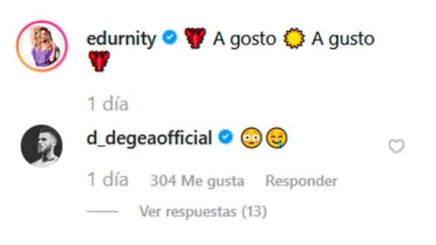 David de Gea Edurne Instagram