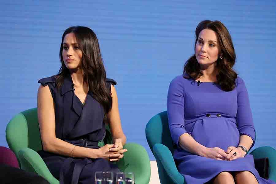 Meghan Markle y Kate Middleton durante su primer acto solidario conjunto / GTRES