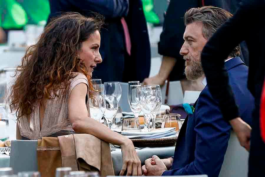 Telma Ortiz y Robert Gavin Bonnar el pasado mes de junio en Barcelona / GTRES