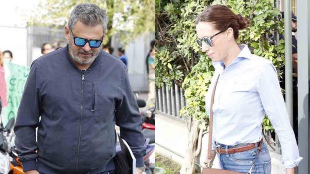 Miki Nadal y Carola Esc&aacute;mez a su llegada a los juzgados / GTRES