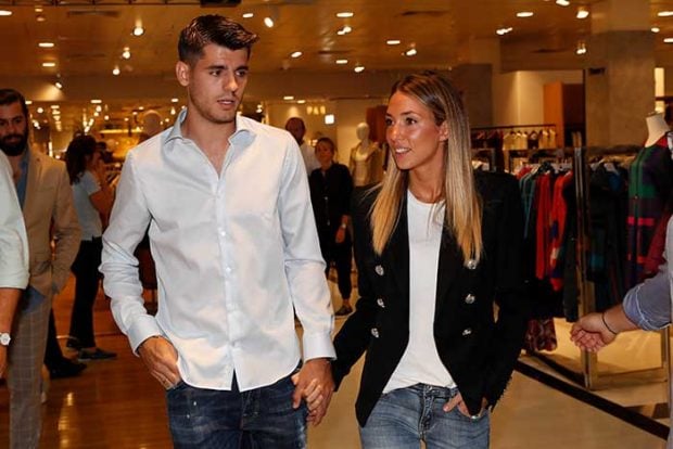 Morata y Alice Campello