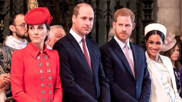 Los pr&iacute;ncipes de Gales y los duques de Sussex en una imagen de archivo / Gtres
