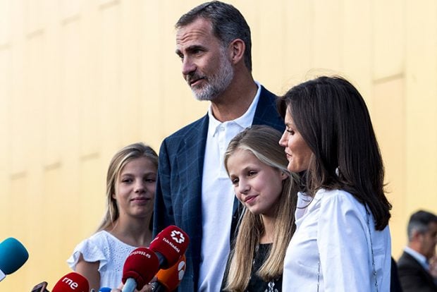 rey Felipe, reina Letizia, princesa Leonor, infanta Sofía