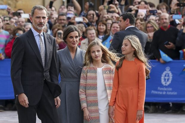 Con este primer acto arranca la visita de la familia de Borbón y Ortiz a Asturias, 24 horas antes de la entrega de los premios Princesa de Asturias / Gtres