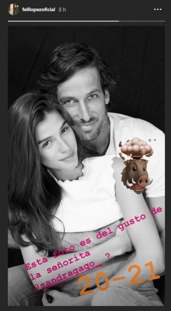 Feliciano López y Sandra Gago