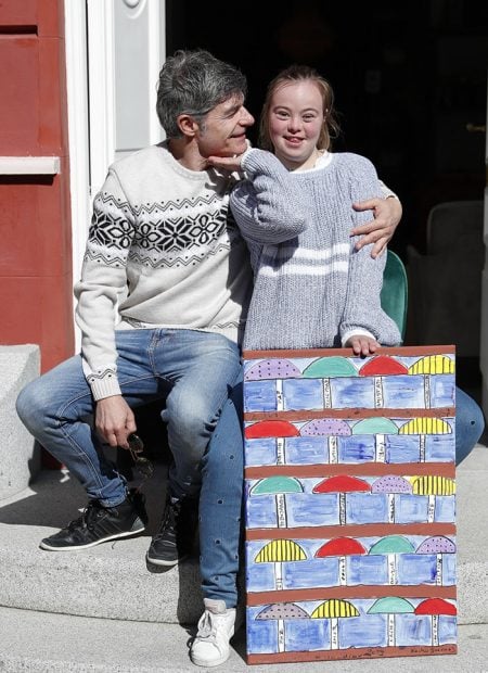 Nacho Guereros con Claudia