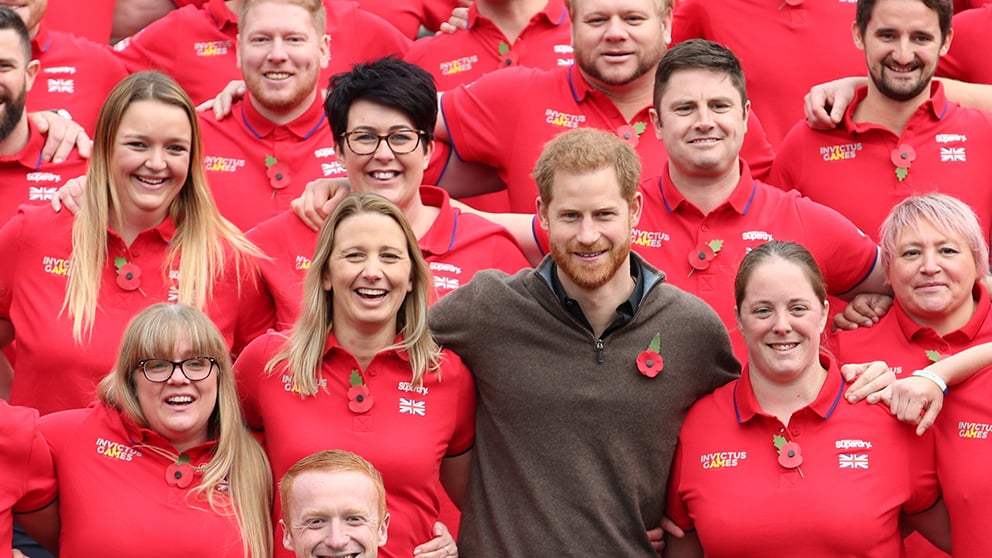 El príncipe Harry durante el acto / Gtres