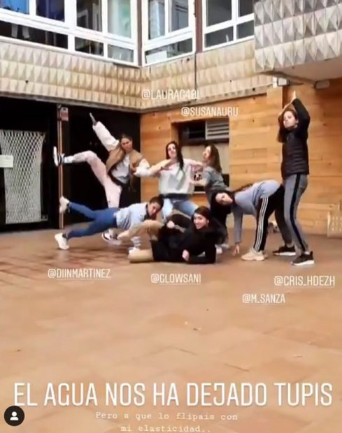 Blanca Su&aacute;rez con amigos