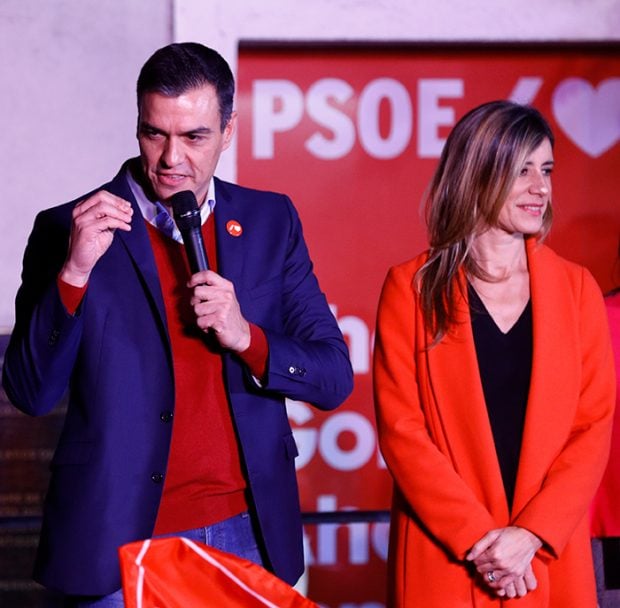 Begoña Gómez y Pedro Sánchez
