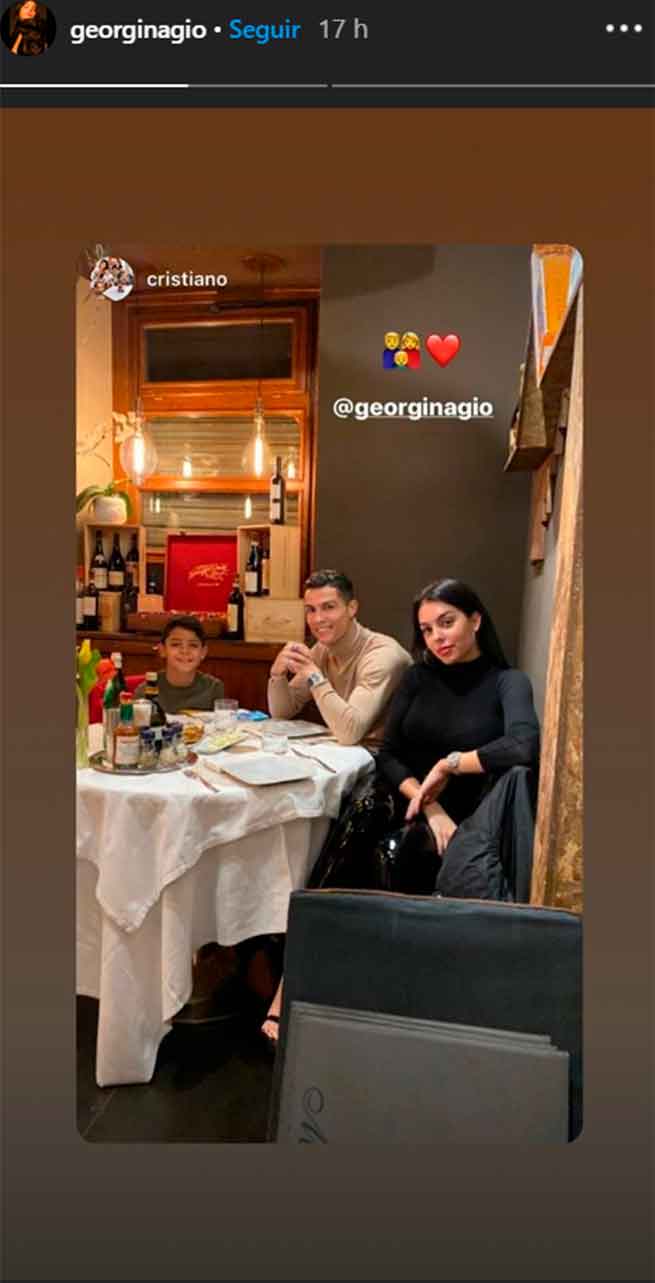 georgina rodríguez cristiano ronaldo restaurante