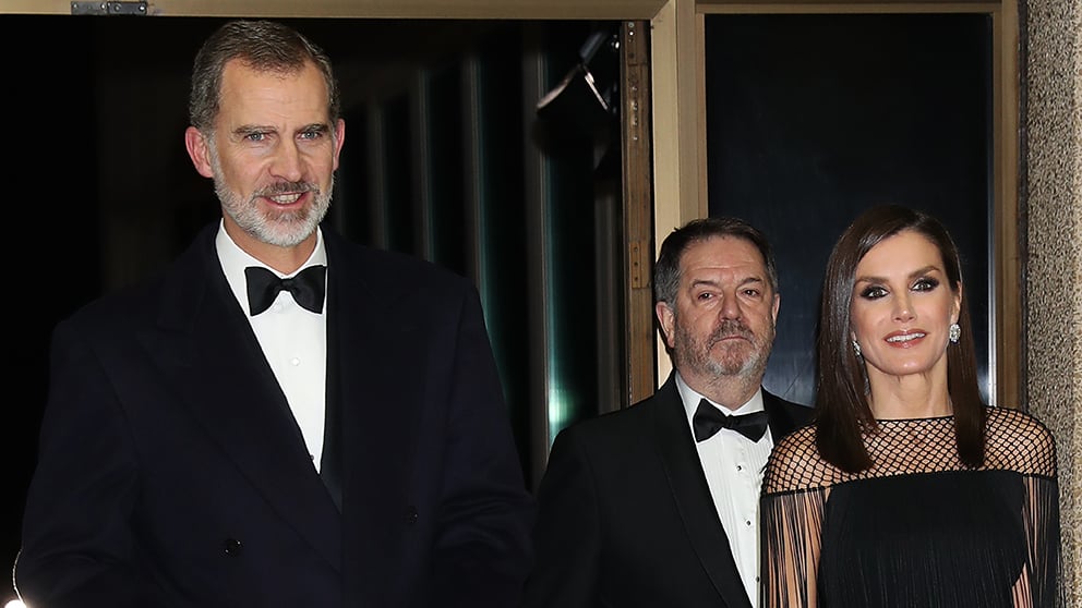 Los Reyes a su llegada a los Premios / Gtres