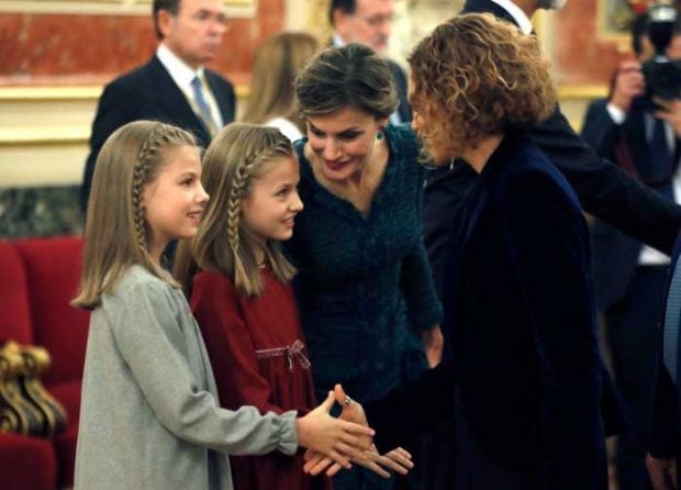 Meritxell Batet, reina Letizia, infanta Sof&iacute;a, princesa Leonor