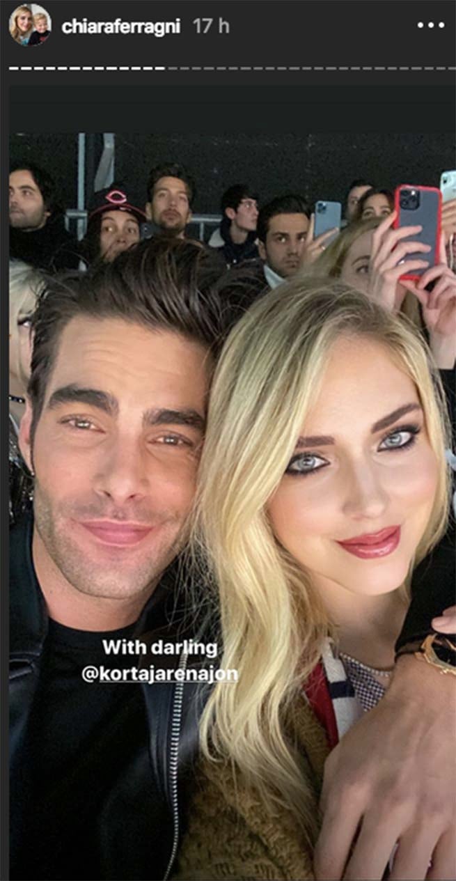 Jon Kortajarena y Chiara Ferragni / INSTAGRAM