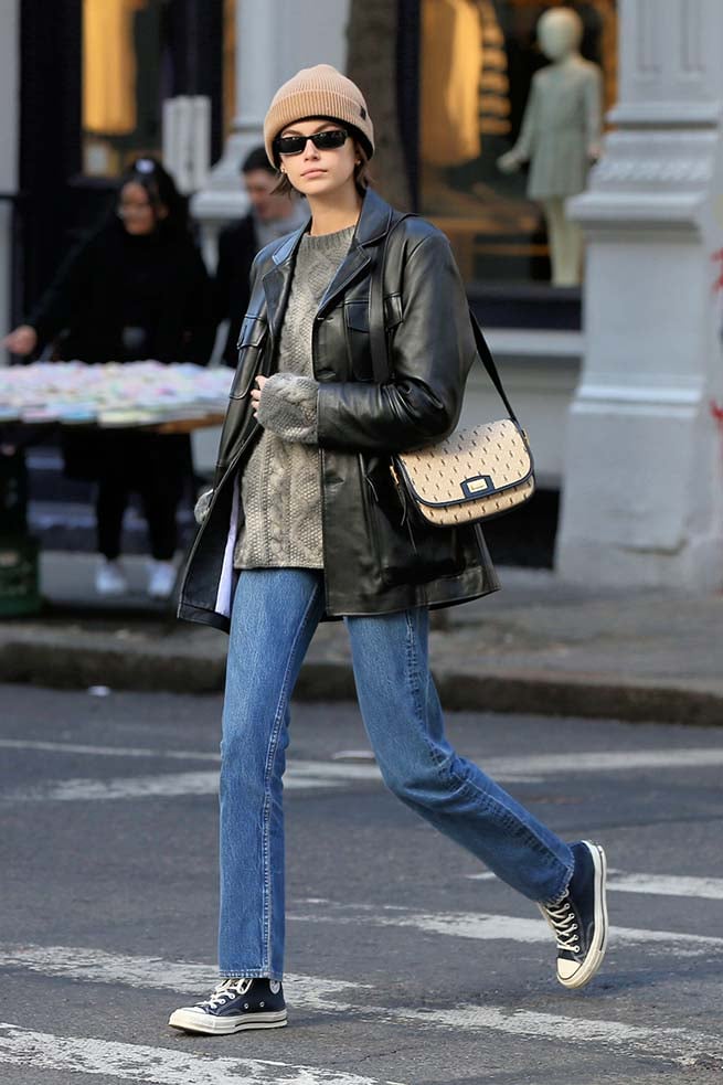 Kaia Gerber con chaqueta de Zara / GTRES