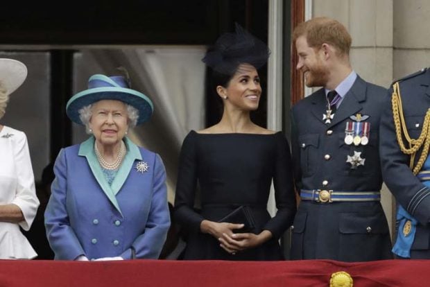 príncipe Harry, Meghan Markle, la reina Isabel II