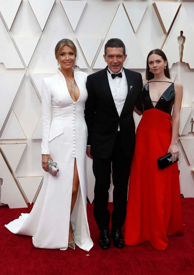 Stella del Carmen junto a su padre, Antonio Banderas y Nicole Kimpel / GTRES