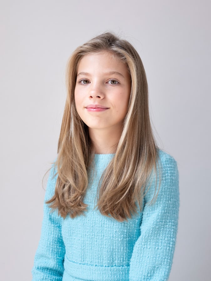 Sofía de Borbón Ortiz en su primer retrato oficial como Infanta / Casa Real