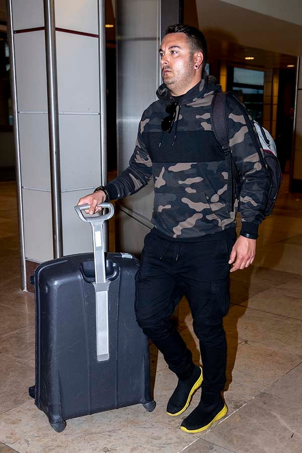 Miguel Marcos llegando a Madrid tras unas vacaciones / GTRES