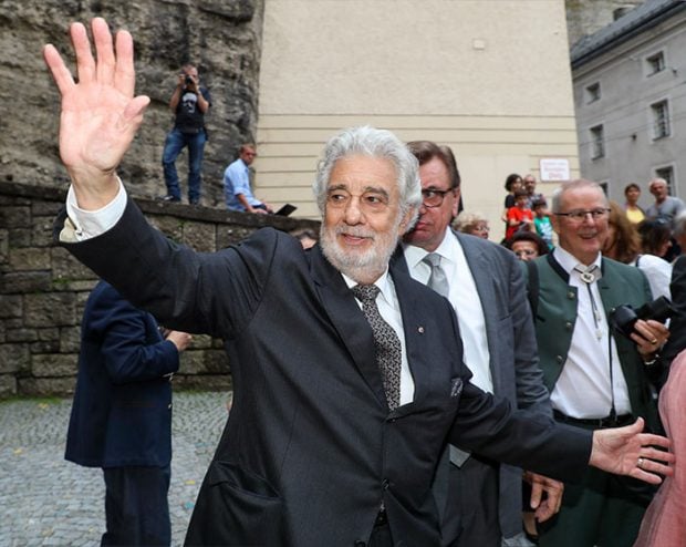 Plácido Domingo a la salida del concierto en el Festival de Salzburgo en Austria. Imagen de archivo / GTres