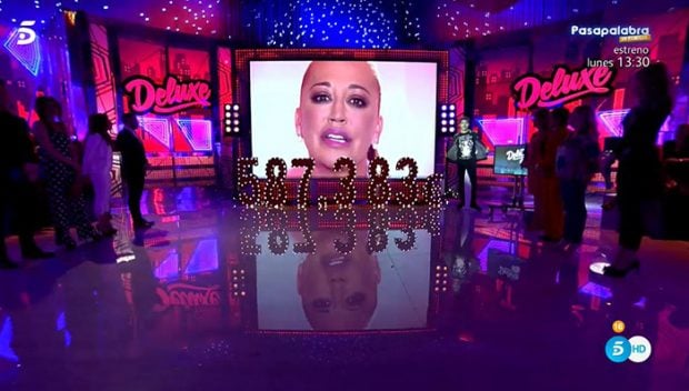 Belén Esteban en 'Sábado Deluxe' tras ganar uno de los juicios a Toño Sanchís/Mediaset