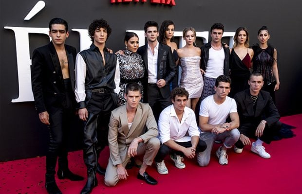 El elenco de 'Élite' en la presentación de la segunda temporada / GTres
