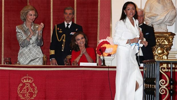 Doña Sofía aplaudió a la fundadora de la Fundación Callia, Esther Koplovitz / GTres
