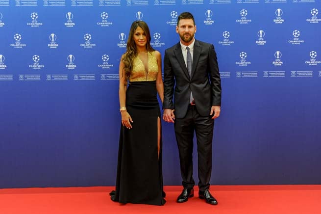 Antonela Roccuzzo y Leo Messi