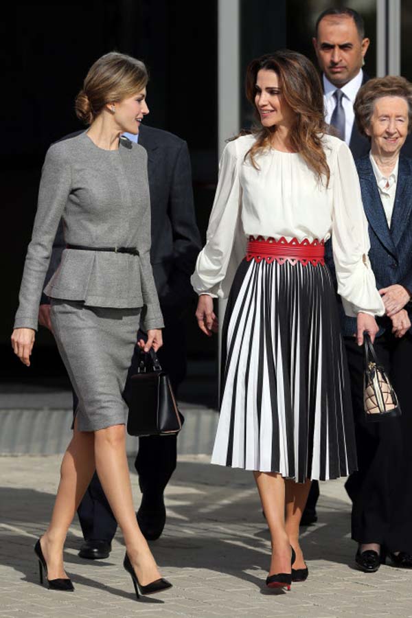 Reina Letizia y Rania de Jordania
