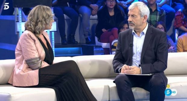 Ana María Aldón junto a Carlos Sobera en 'Volverte a ver'