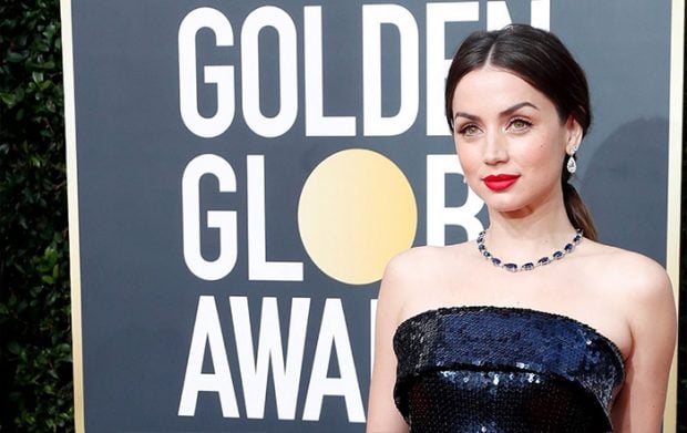 Ana de Armas en la alfombra roja de los 'Globos de Oro' / GTres