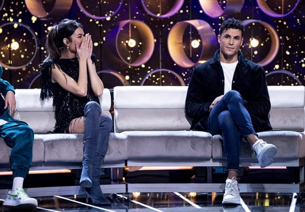 Estela Grande y Kiko Jiménez en el plató de 'Gran Hermano VIP' / GTres