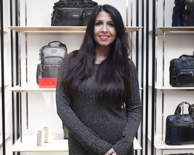 Sara Verdasco en la presentación de una firma de bolsos / GTres