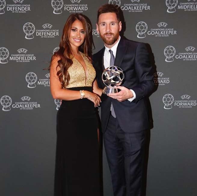 Leo Messi y Antonela Roccuzzo