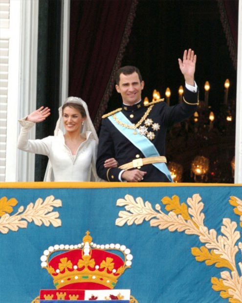 Boda de Felipe VI y do&ntilde;a Letizia en 2004. Imagen de archivo / GTRES