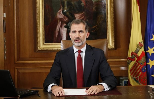 Discurso del Rey el 3 de octubre de 2017 por el referéndum ilegal del Gobierno catalán / GTRES