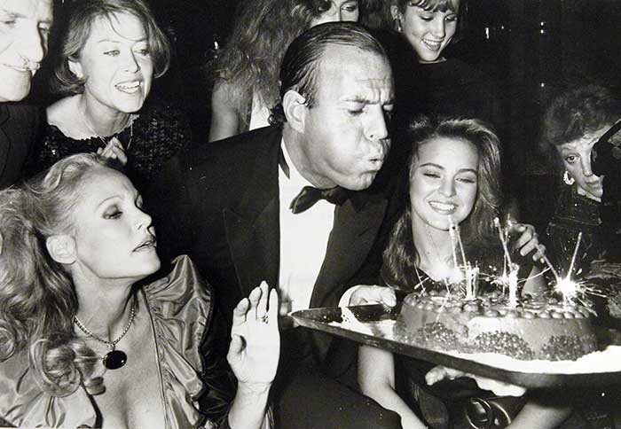La actriz &Uacute;rsula Andress en el cumplea&ntilde;os de Julio Iglesias/ Gtres